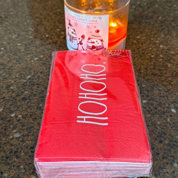 NEW Rae Dunn SET of 32 Disposable Christmas Guest Hand Towels - HO HO HO - Picture 7 of 8